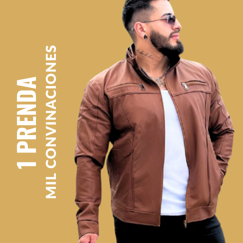 CHAQUETA PILOTO-CUEROTEX PREMIUM