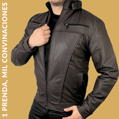 CHAQUETA PILOTO-CUEROTEX PREMIUM