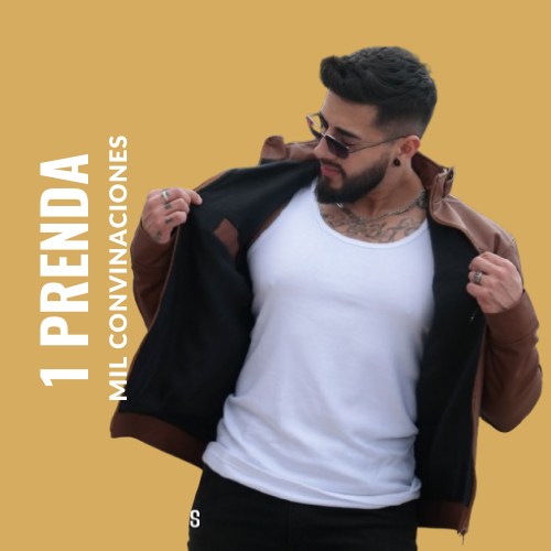 CHAQUETA PILOTO-CUEROTEX PREMIUM