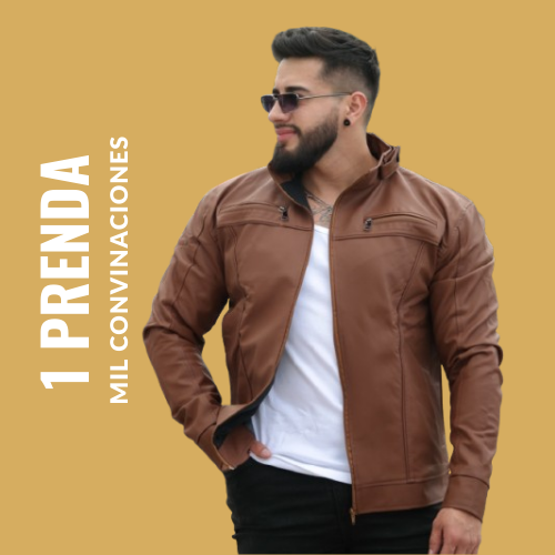 CHAQUETA PILOTO-CUEROTEX PREMIUM